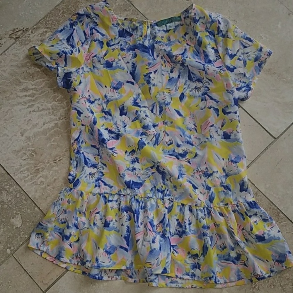 Pim + Larkin floral‎ top XS